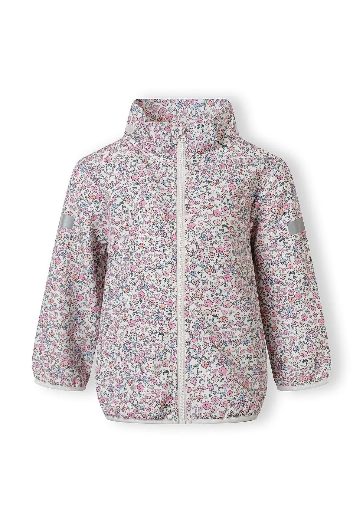 Minoti 44576 softshelljakke til piger creme blomster