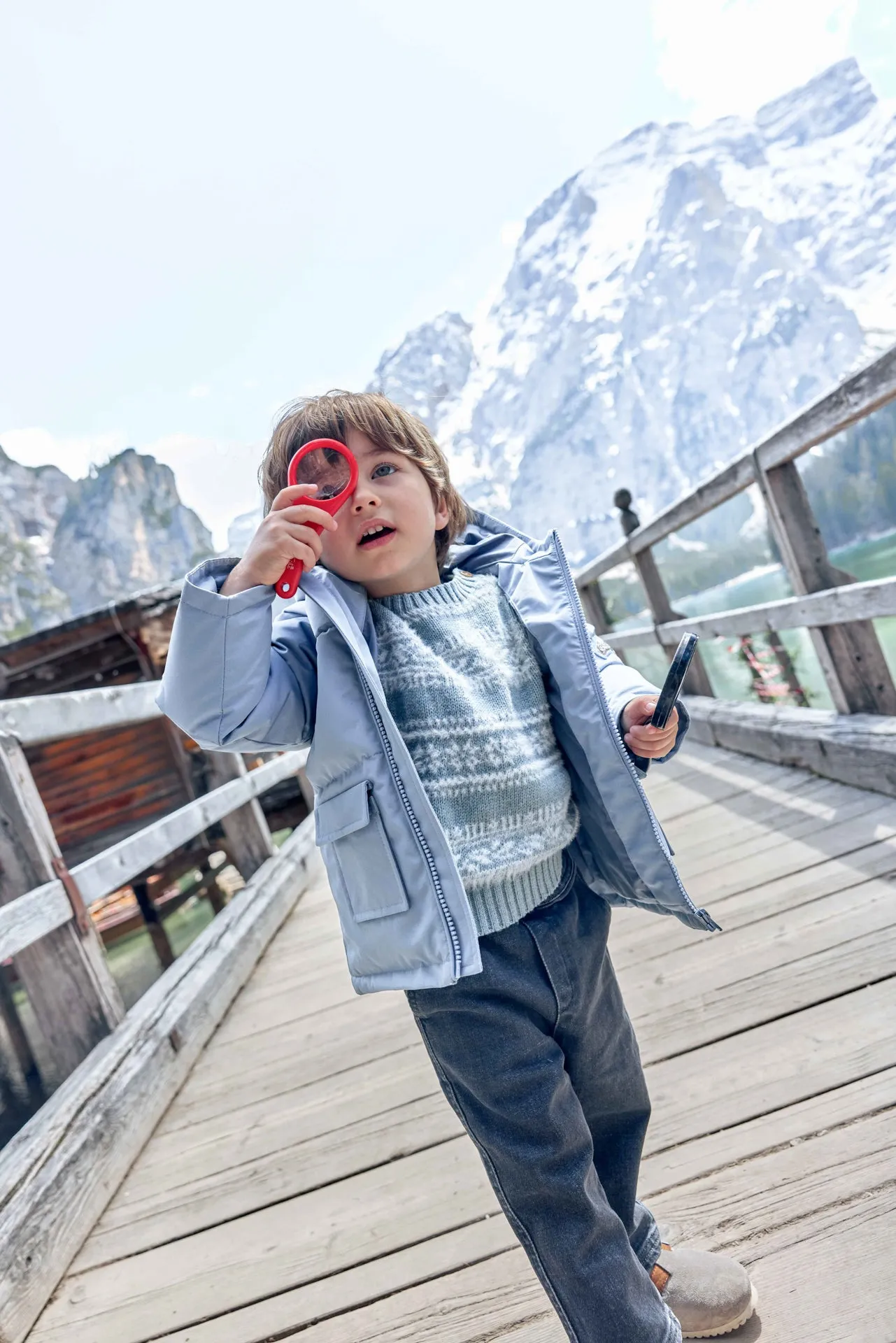 Bonton Mini Mountain dynejakke vandafvisende blå