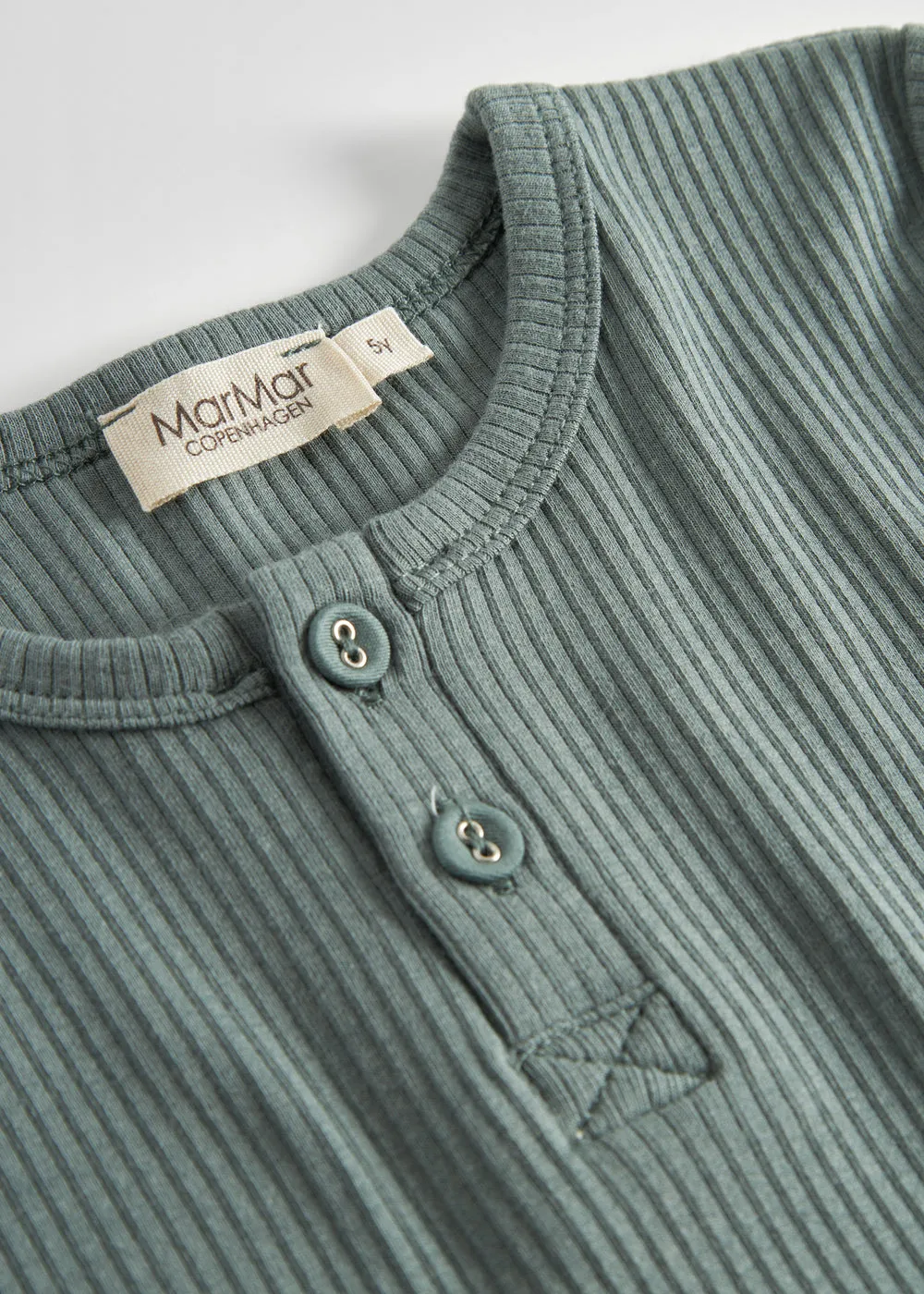 MarMar Tee LS t-shirt Dusty Green rib