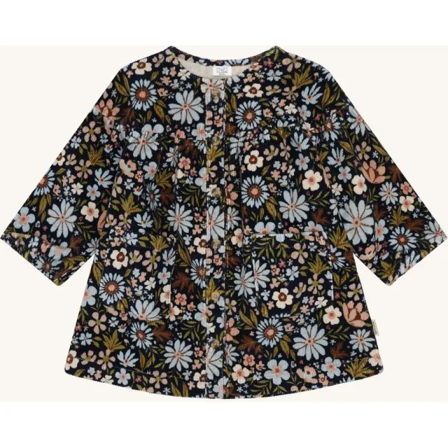 Hust & Claire HCKaroline Winter Flora kjole Light Blue