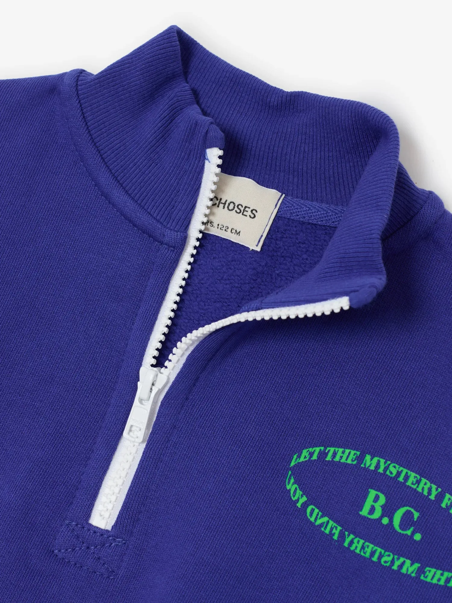 Bobo Choses Mystery BC half zip sweatshirt navy bomuld