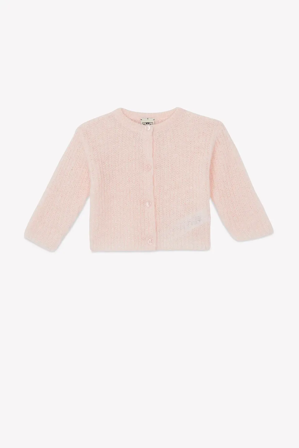 Bonton Mizbeth cardigan rosa tyk strik