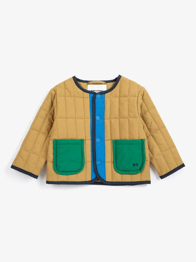 Bobo Choses All About Monsters BC light padded jacket khaki 12M