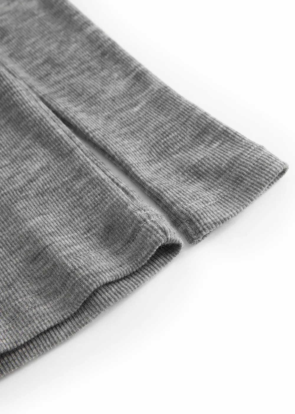 MarMar Tamra Uld Rib Bluse Grey Melange uld