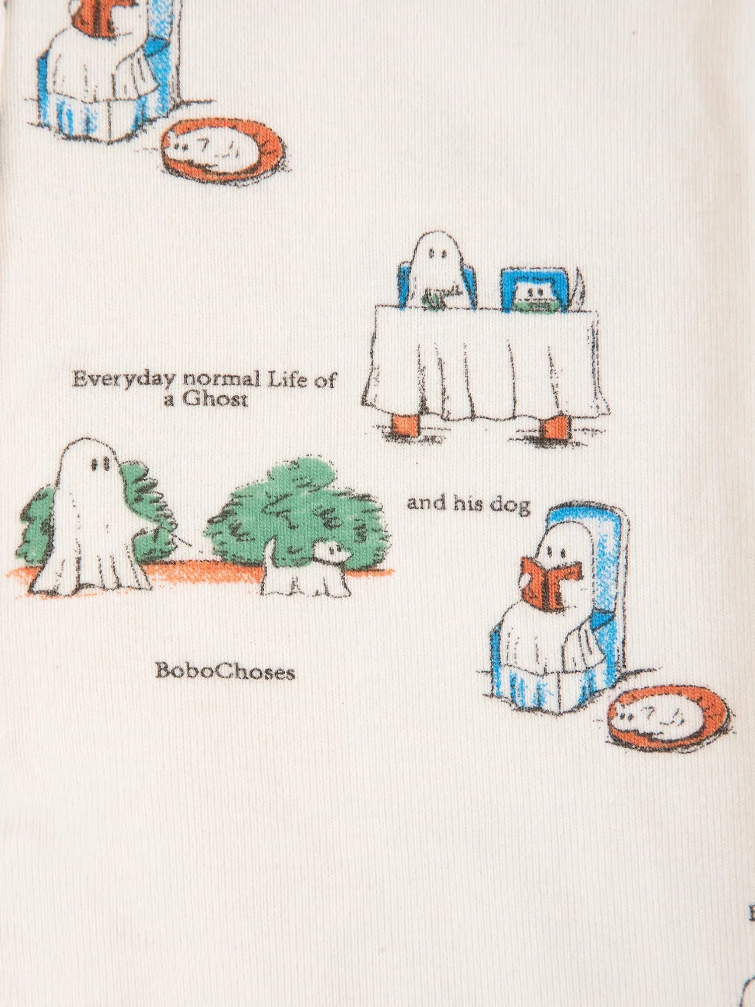 Bobo Choses Everyday Ghosts leggings offwhite 3M