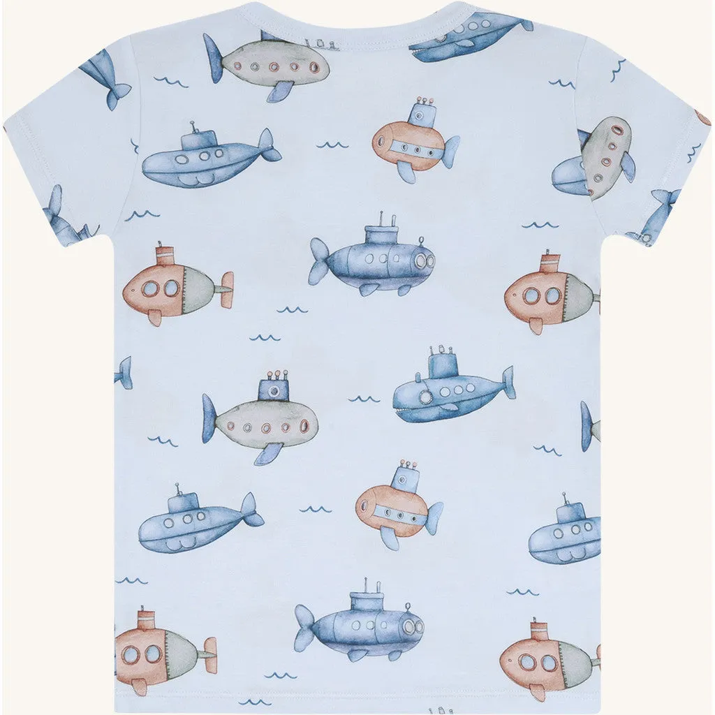 Hust & Claire HCAustin Submarine langærmet t-shirt Water bambus