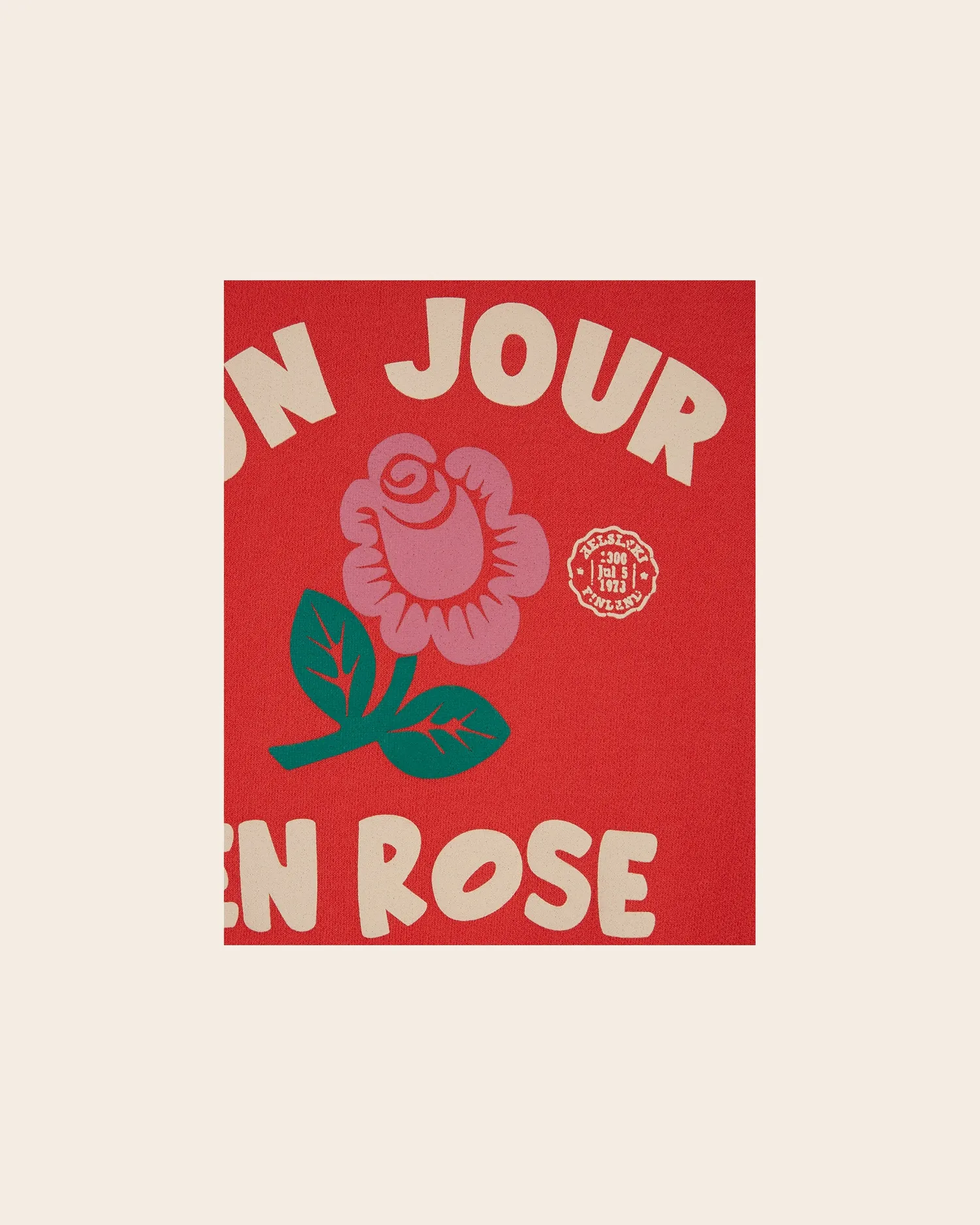 Emile et Ida Un Jour en Rose sweatshirt rød bomuld