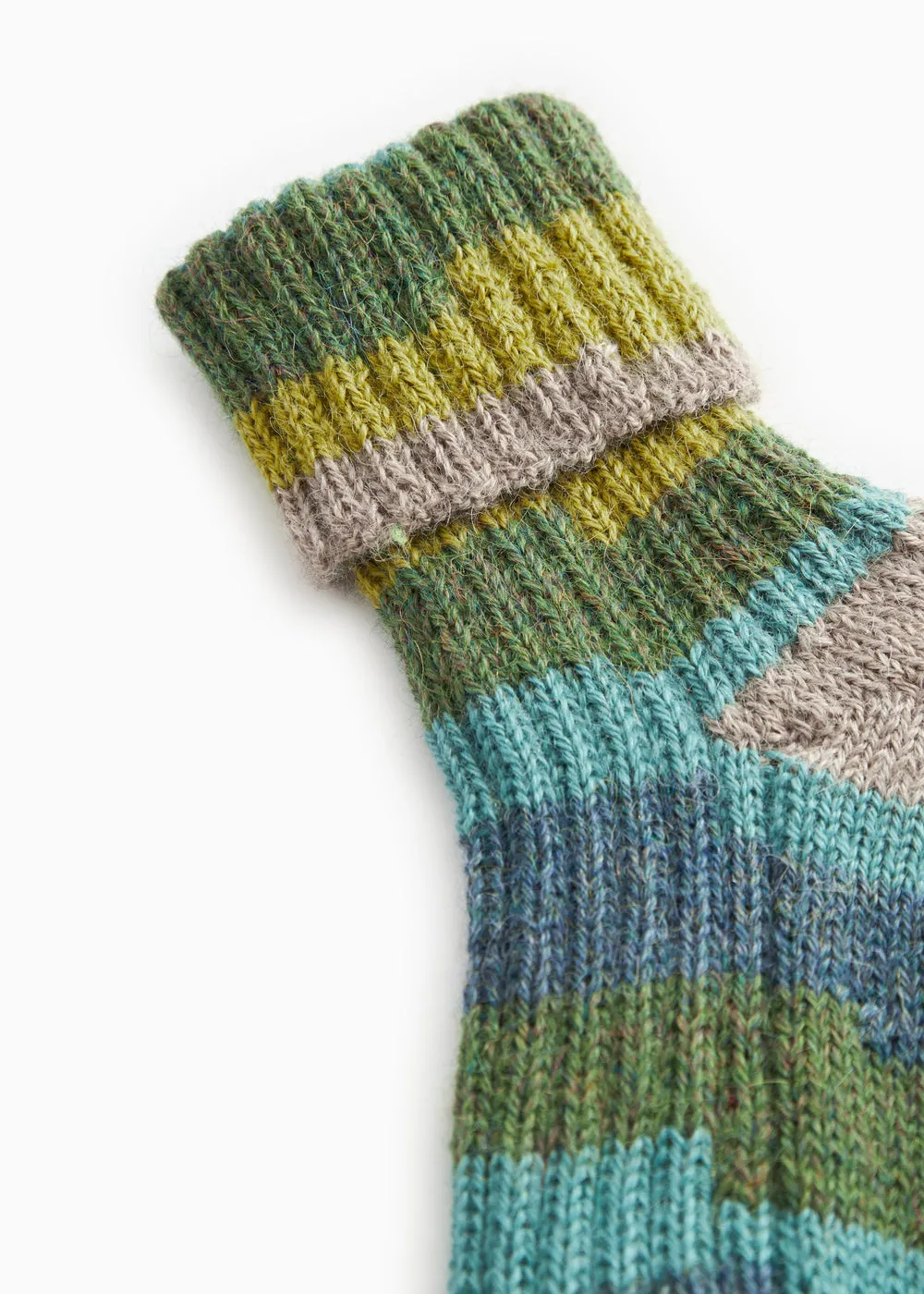 MarMar Azusa striksokker Multicolour Boy alpaka