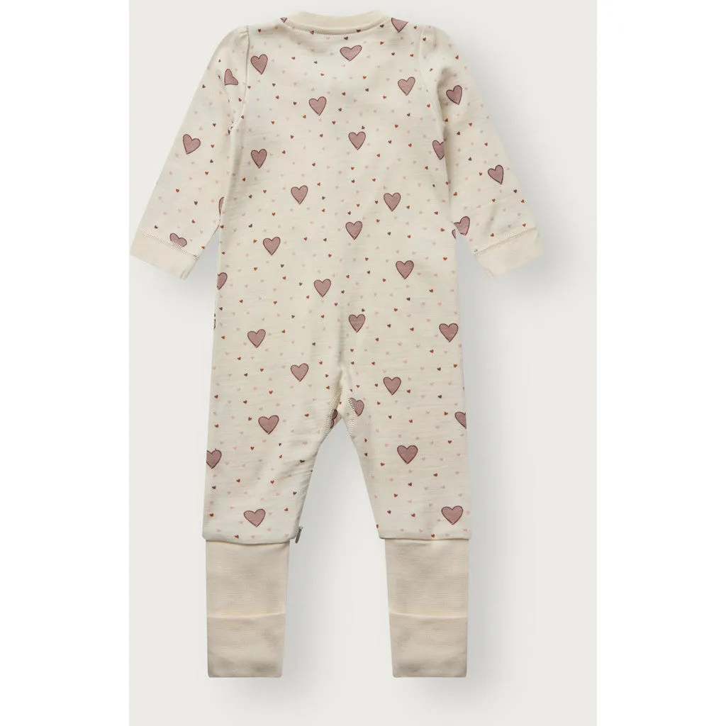 Hust & Claire Manu Hearts Puff natdragt Off White