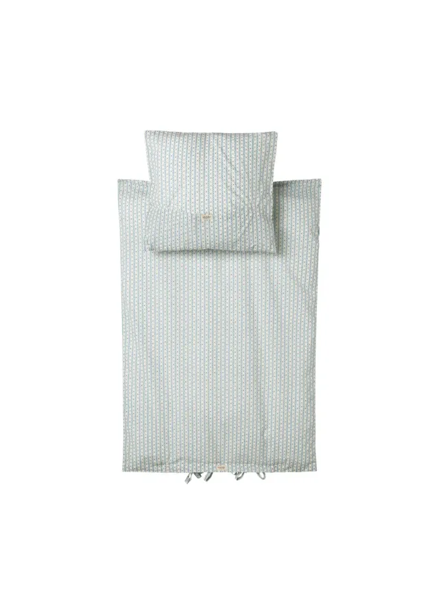 MarMar Bed Linen Baby Floral Stripe sengetøj 70x100 cm blomstret