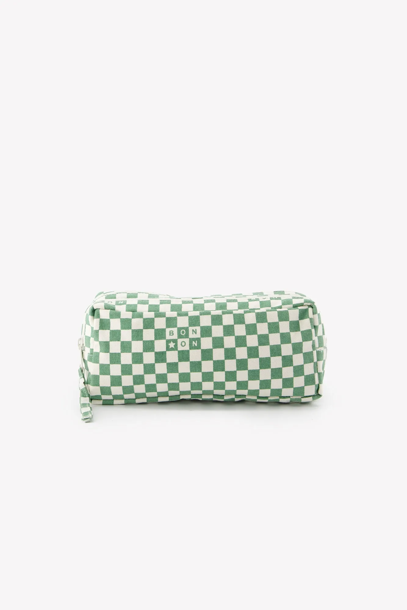 Bonton Damier Vert penalhus grøn tern 22 cm