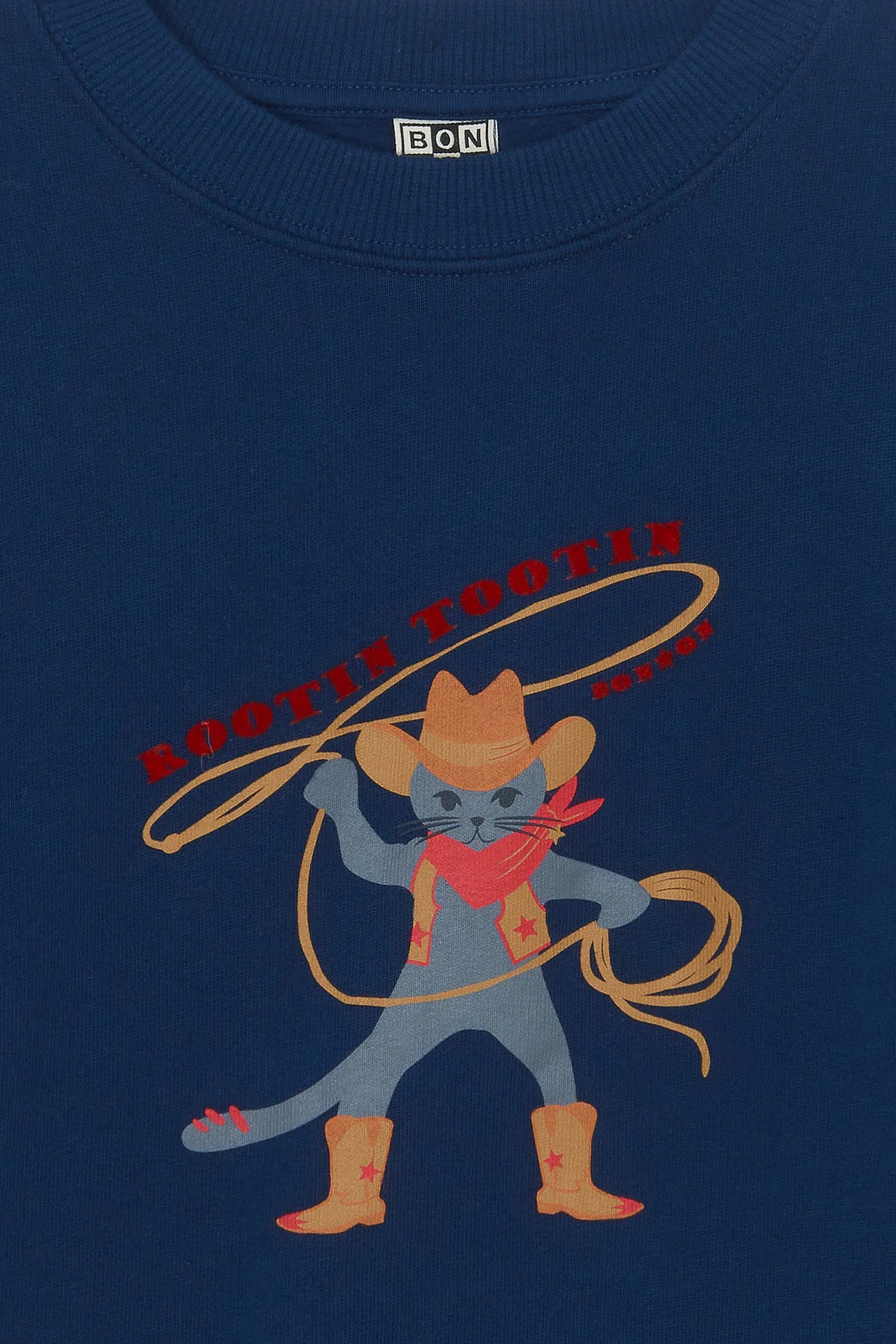 Bonton Lasso sweatshirt blå bomuld til drenge