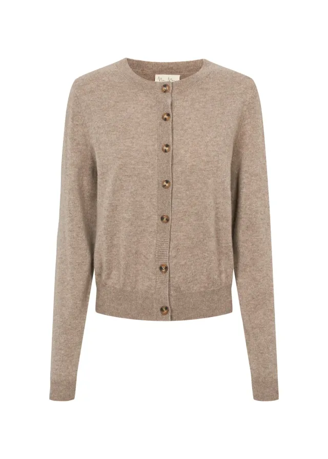 MarMar Tepi W kashmir cardigan dame Linseed Mel.
