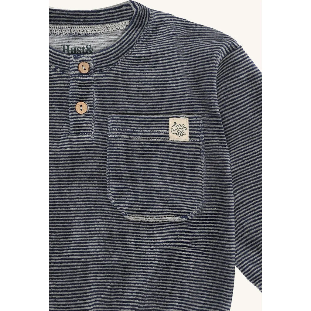 Hust & Claire Sigurt Stripe sweatshirt blues stribet