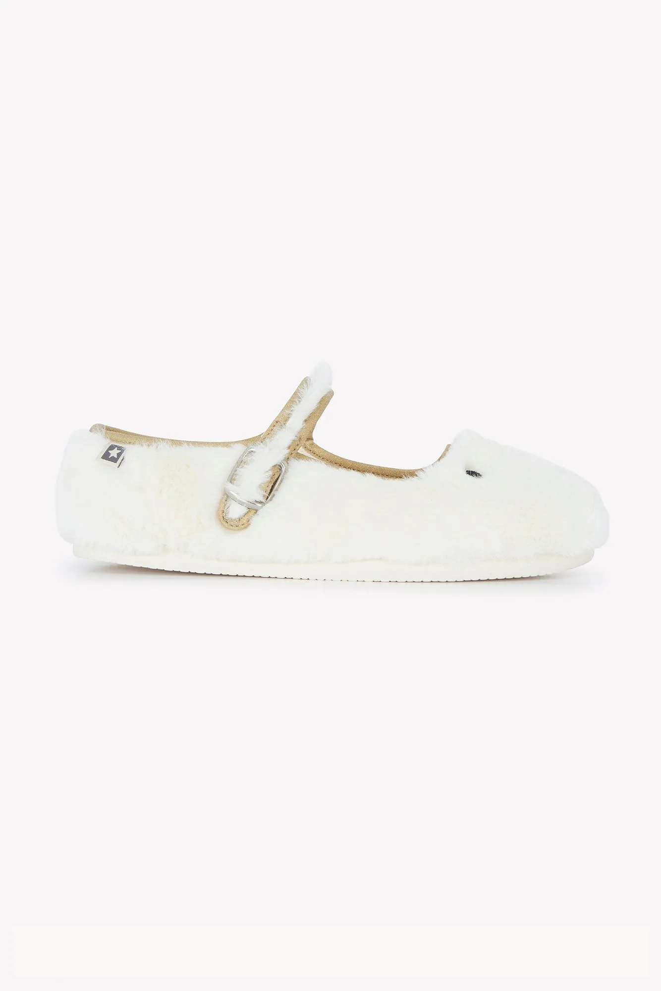 Bonton Mia sutsko ecru plys ansigt velcro