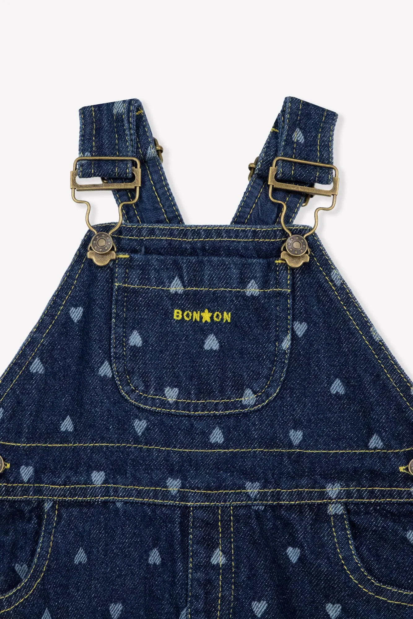 Bonton Puzzle smækbukser Denim Cœur hjerter