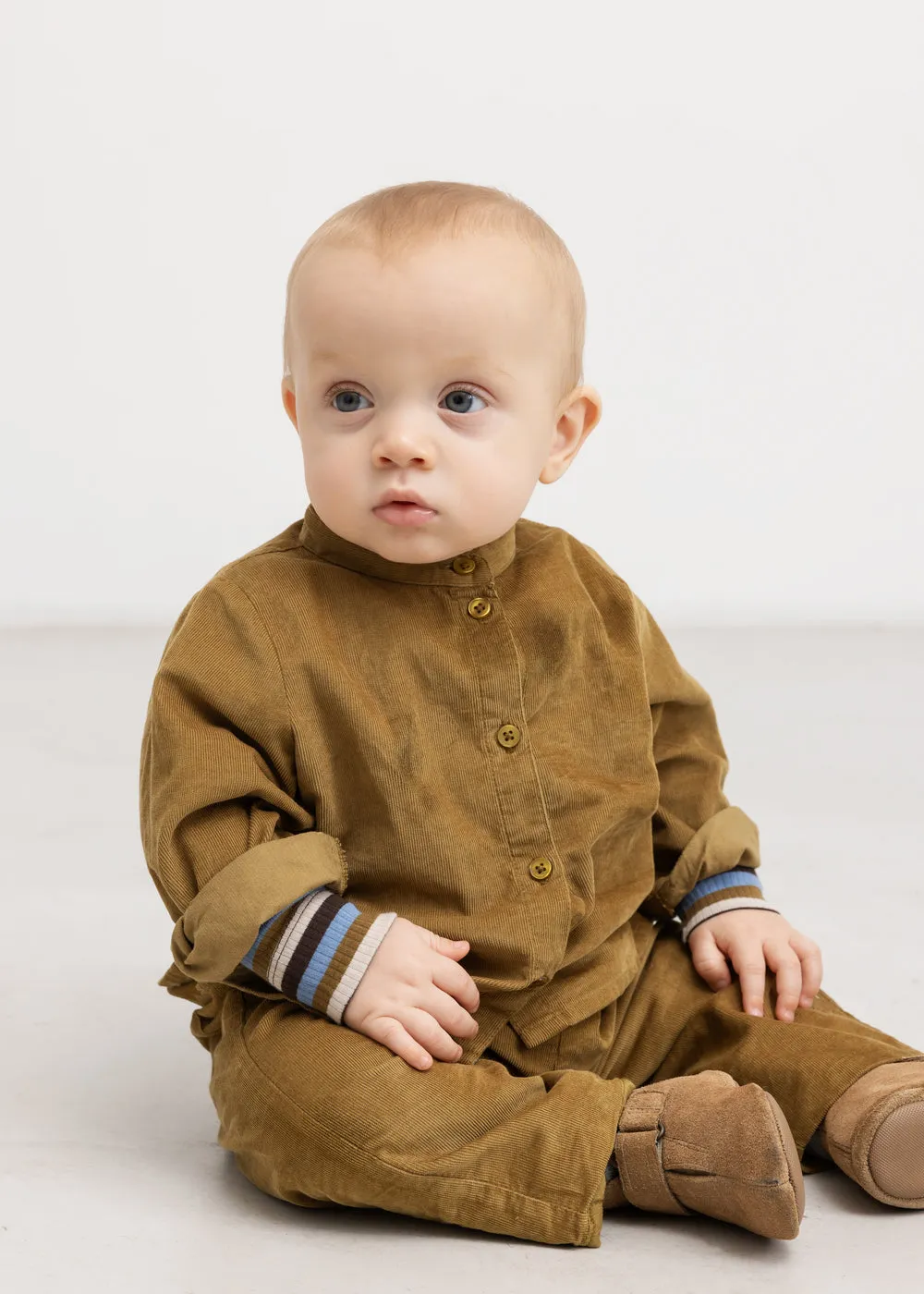 MarMar Copenhagen Panto bukser Dark Bronze baby fløjl