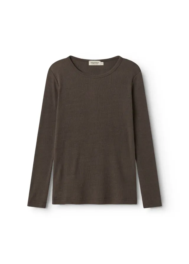 MarMar Tamra uld rib bluse Terre Five Freedoms uld