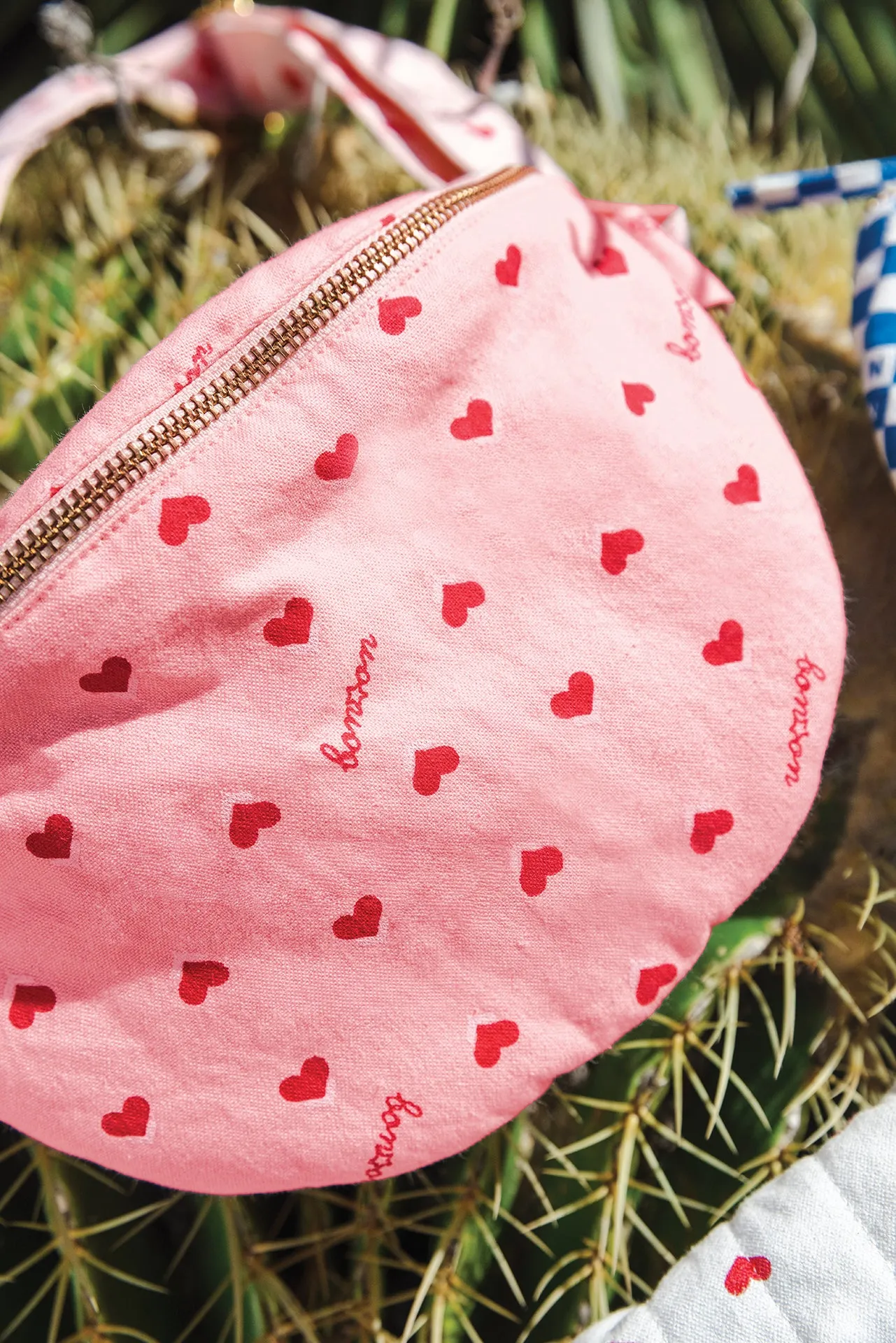 Bonton Blossom bæltetaske hjerter bomuld TU
