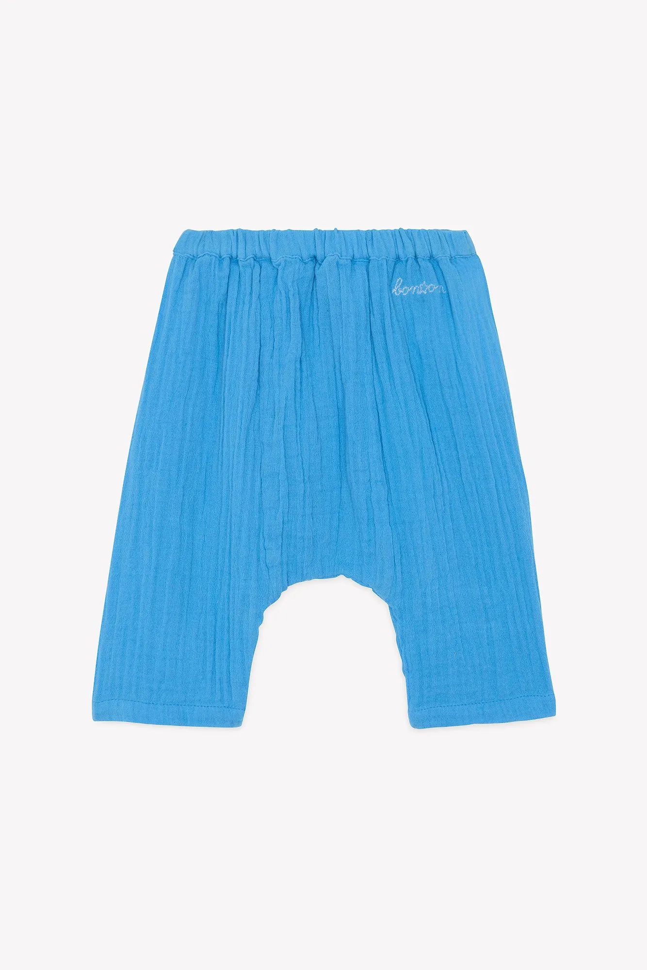 Bonton Laos Bleu Moyen bukser blå bomuldsgaze