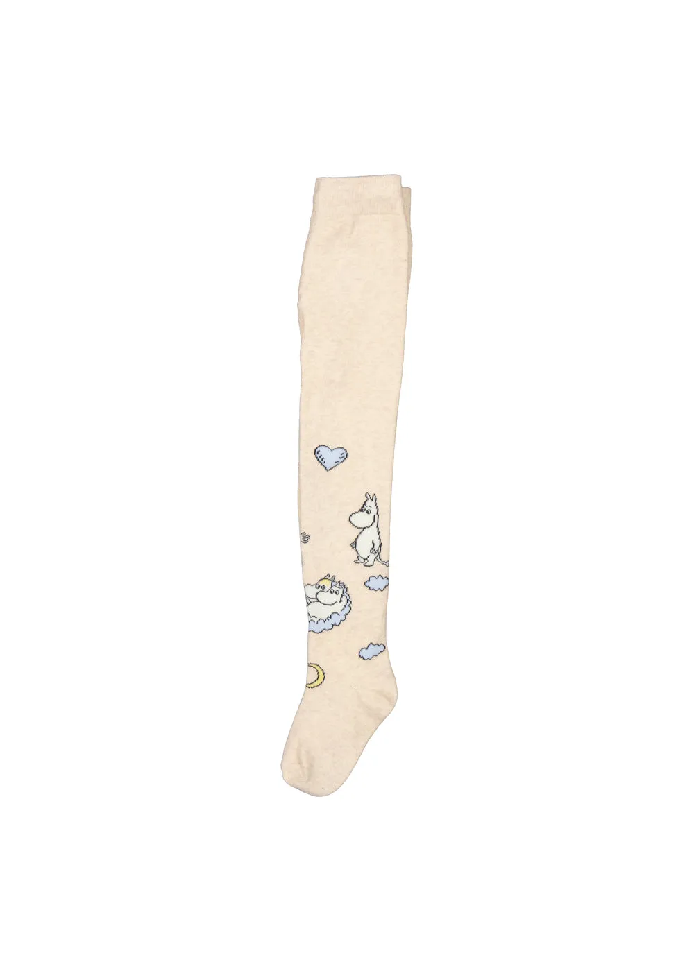 MarMar Tights Jacquard strømpebukser Beige Moomin