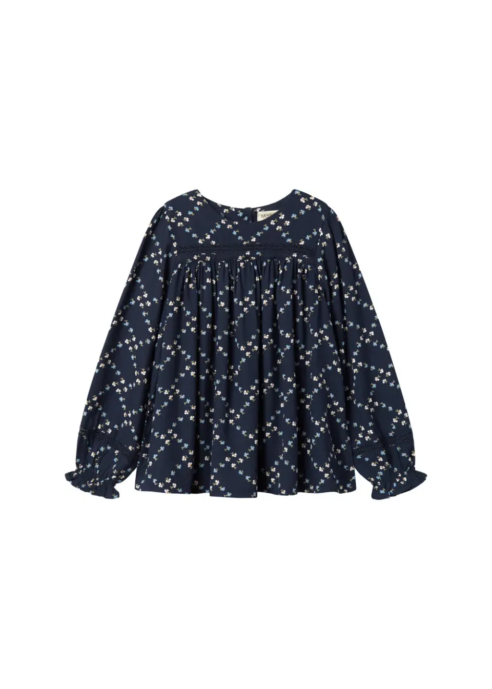 MarMar Tuka LS bluse French Flower viskose blomst