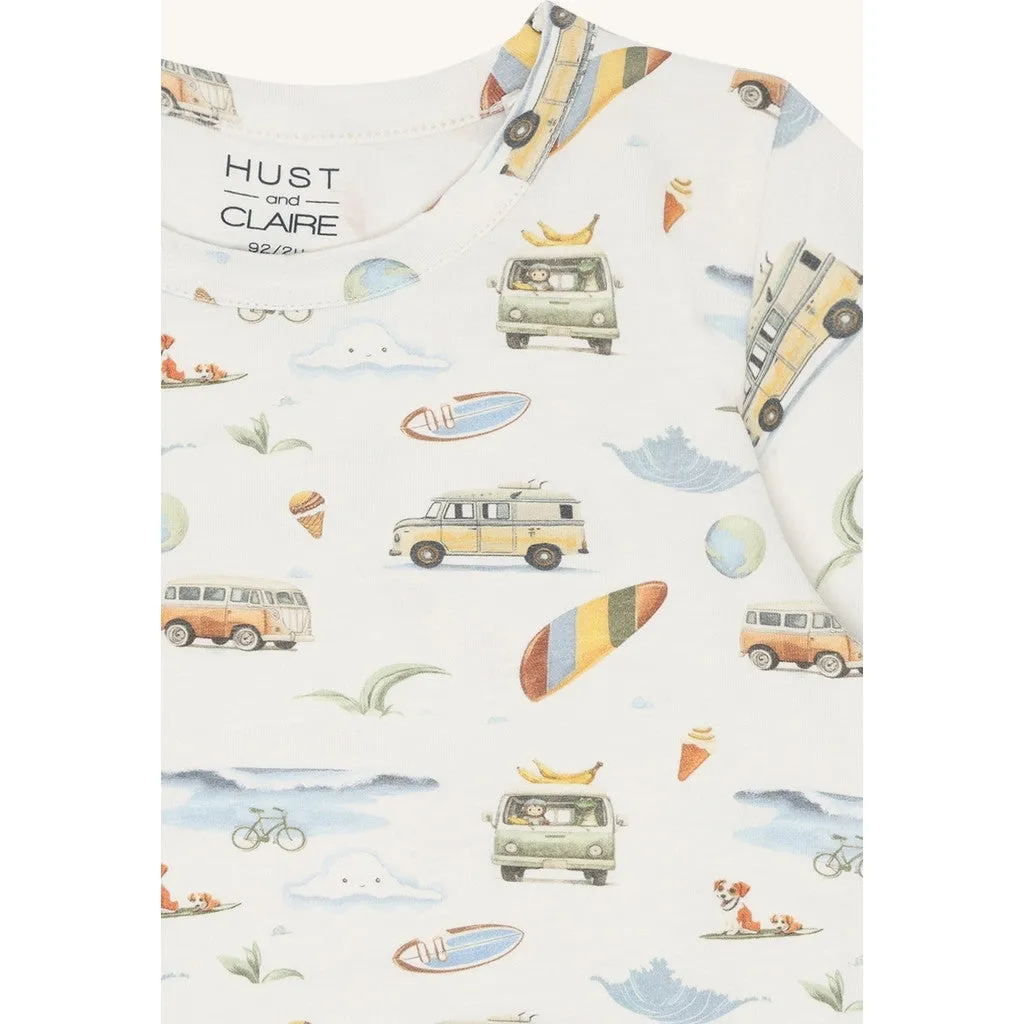 Hust & Claire August Excursion t-shirt Ivory øko