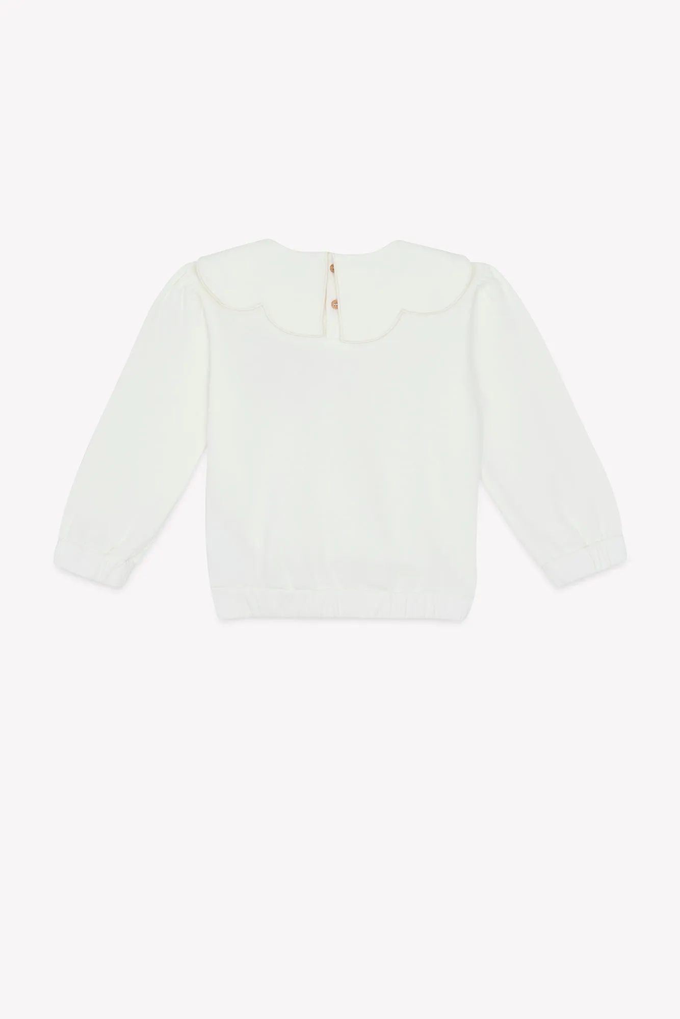 Bonton Martine sweatshirt ecru bomuld til piger
