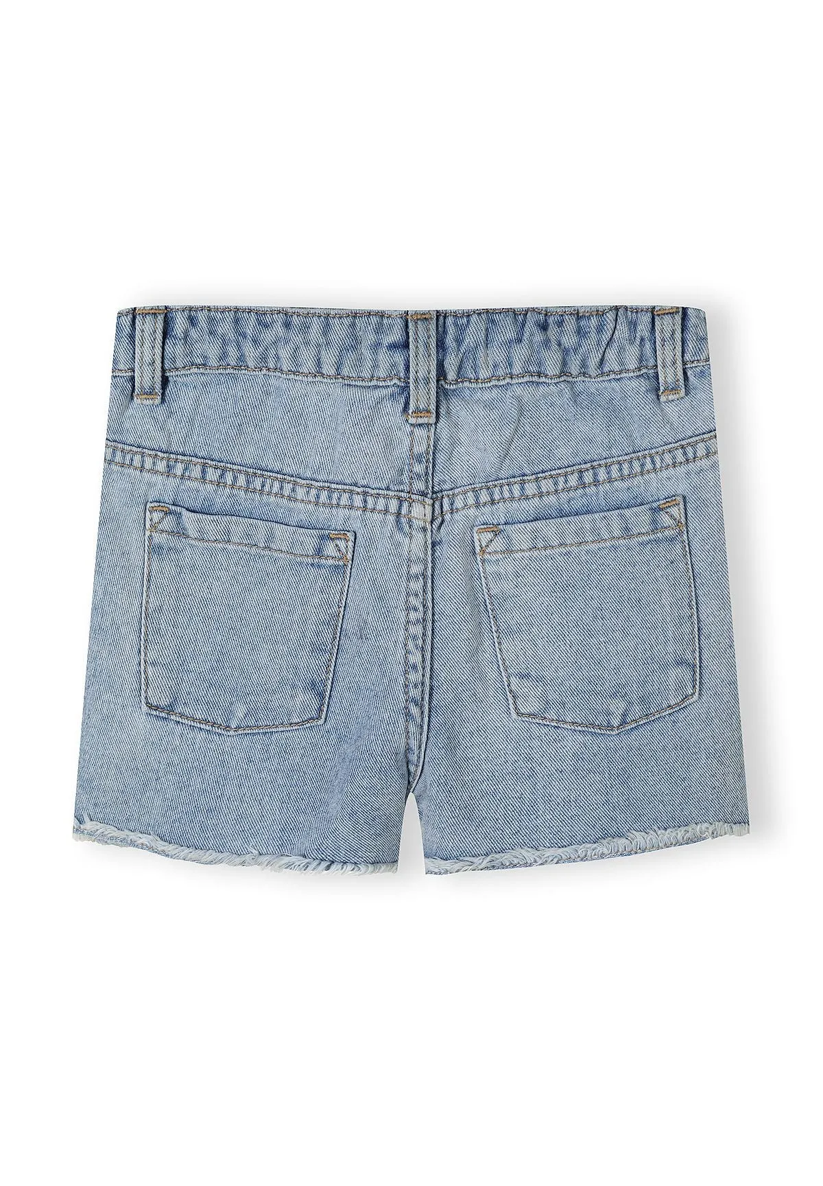 Minoti 44690 denimshorts lyseblå med hjerter