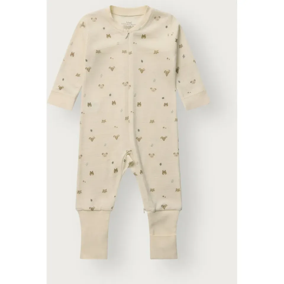 Hust & Claire Manu Forest natdragt Off White uld
