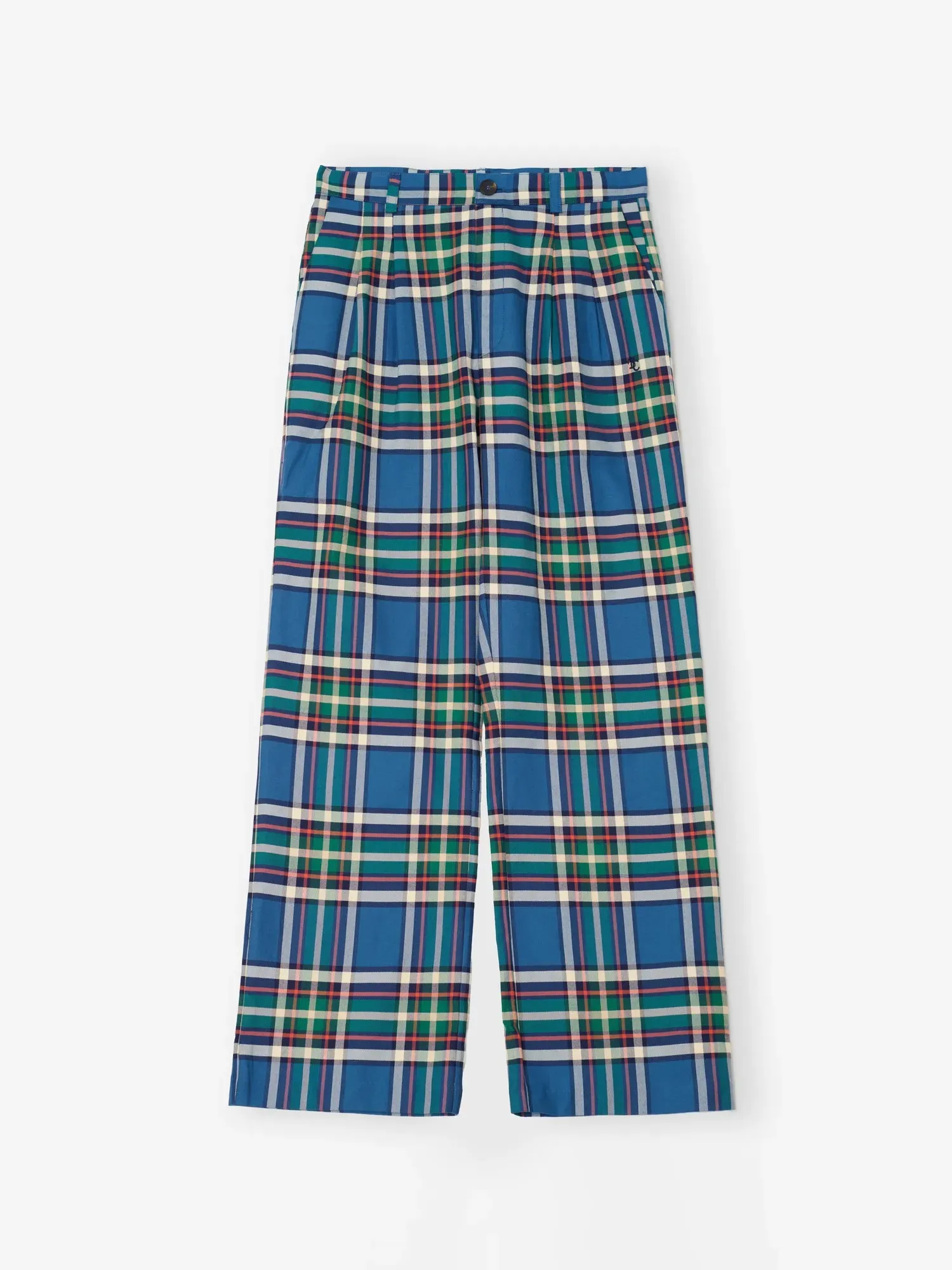 Bobo Choses All About Monsters Tartan bukser blå økologisk