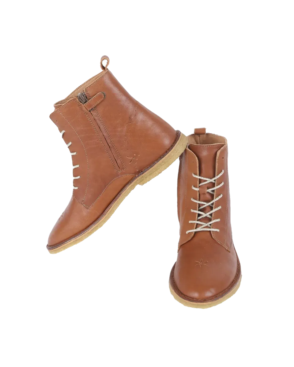 Emile et Ida snorestovler cognac laeder born