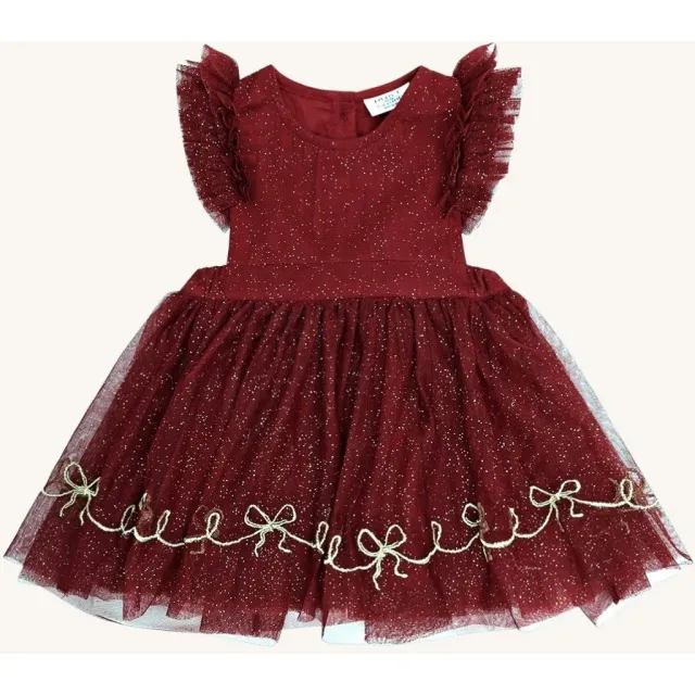 Hust & Claire HCKatinka Glitter kjole Teaberry polyester