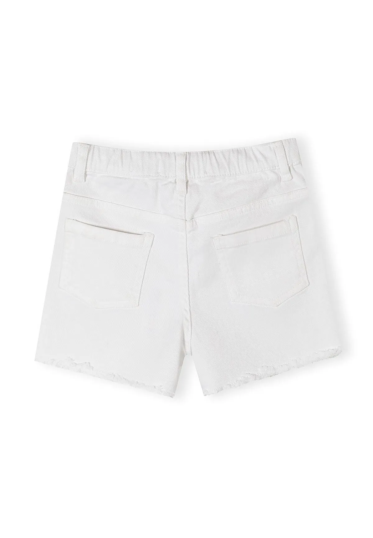 Minoti 44924 shorts 2-pak hvid lyseblå piger