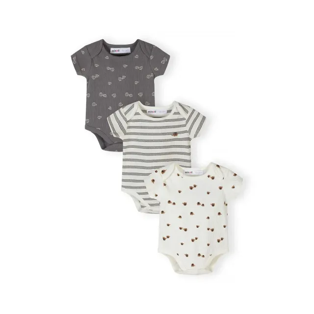 Minoti 44551 body baby 3-pak naturhvid rib bomuld