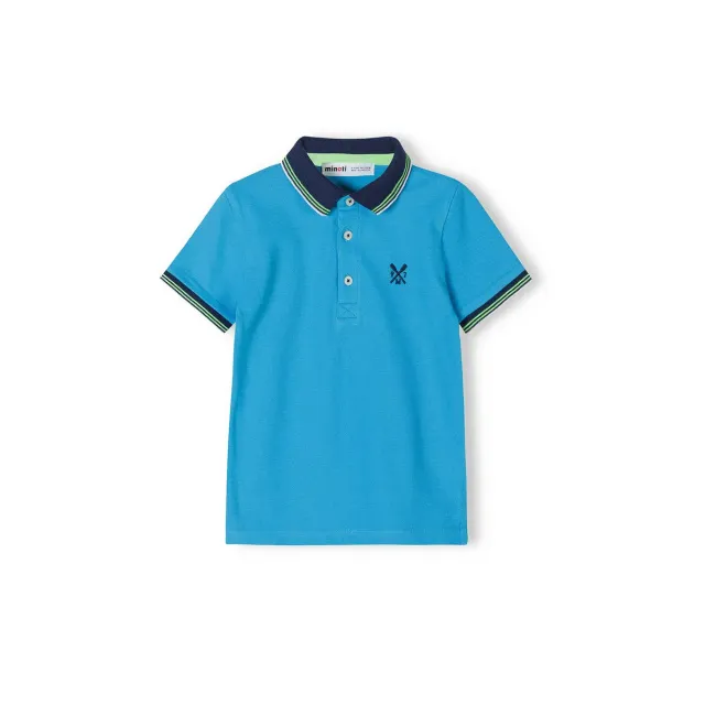 Minoti 38174 polo turkis piké til drenge