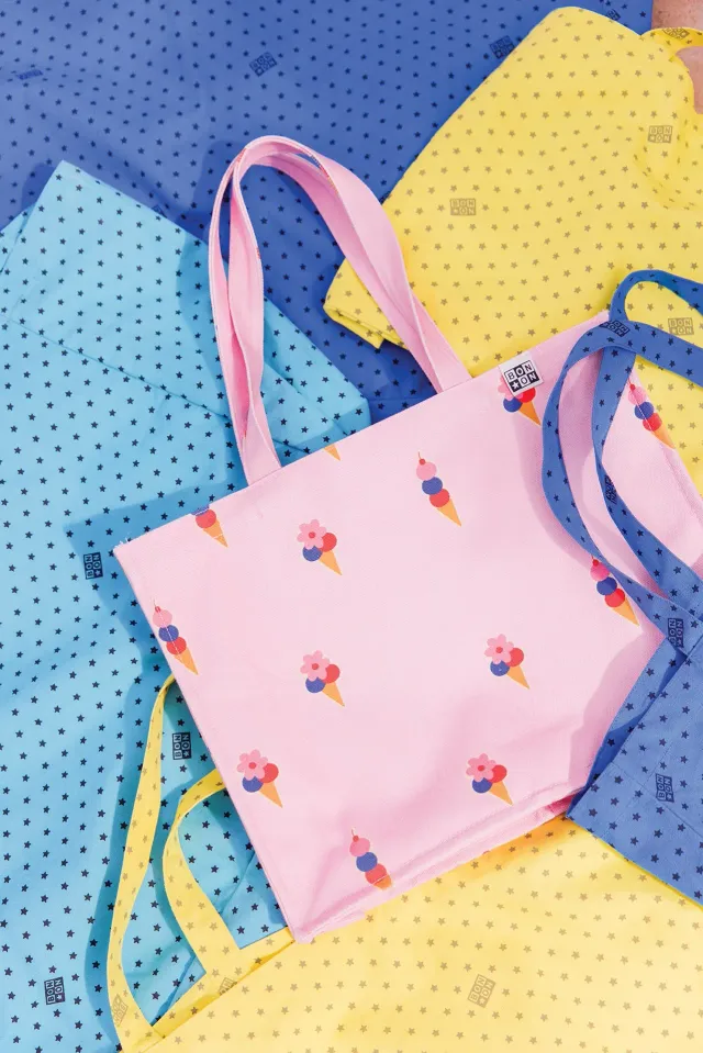 Bonton Gelato shopper taske rosa 40 cm til børn