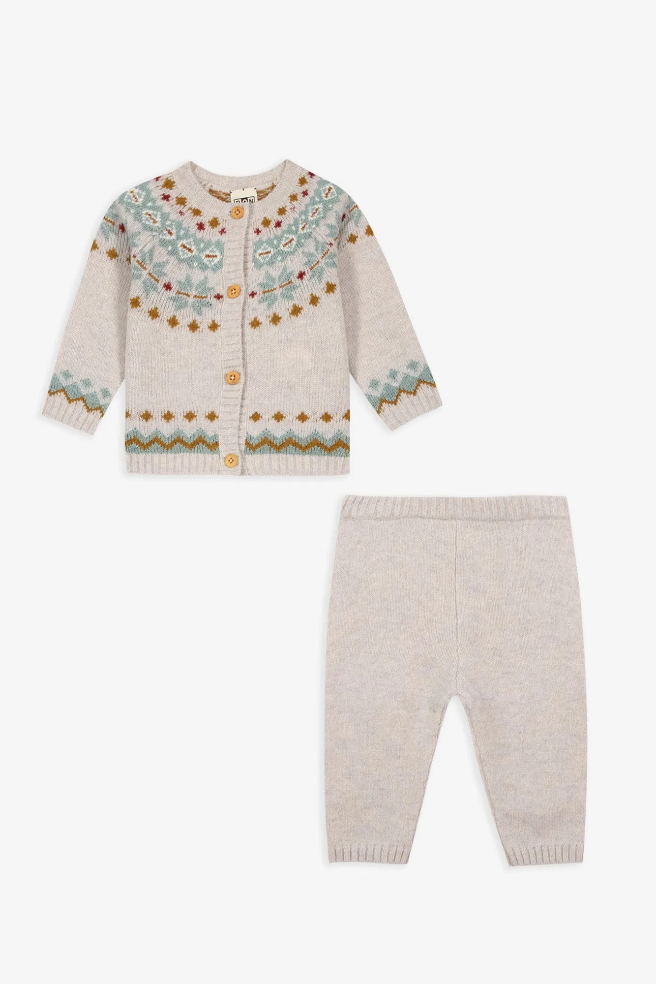 Bonton Toudou Scone sæt uld jacquard