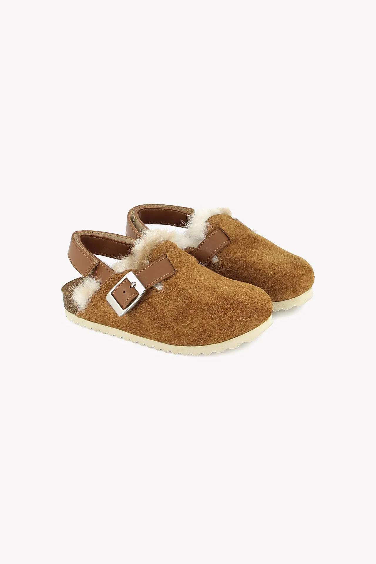 Bonton Luv Marron træsko brun sherpa