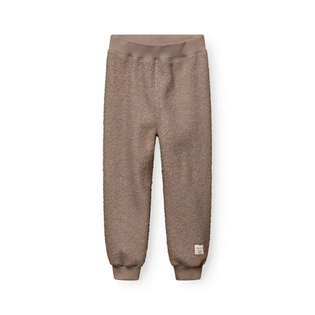 MINI A TURE Matvalur teddyfleece bukser Grey brown genanvendt