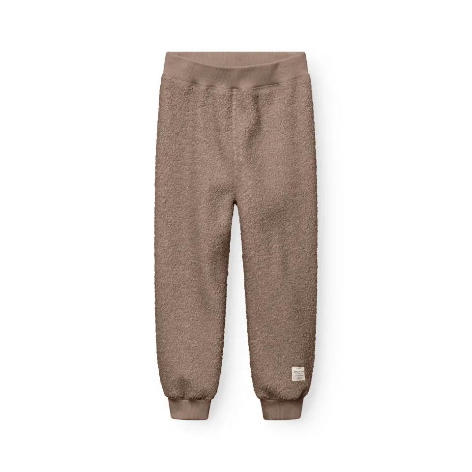 MINI A TURE Matvalur teddyfleece bukser Grey brown genanvendt