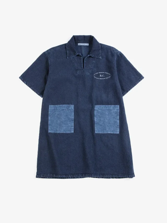 Bobo Choses Mystery BC denim kjole midnatsblå bomuld