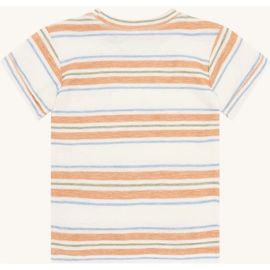 Hust & Claire Anton Loop Stripe t-shirt ivory økologisk