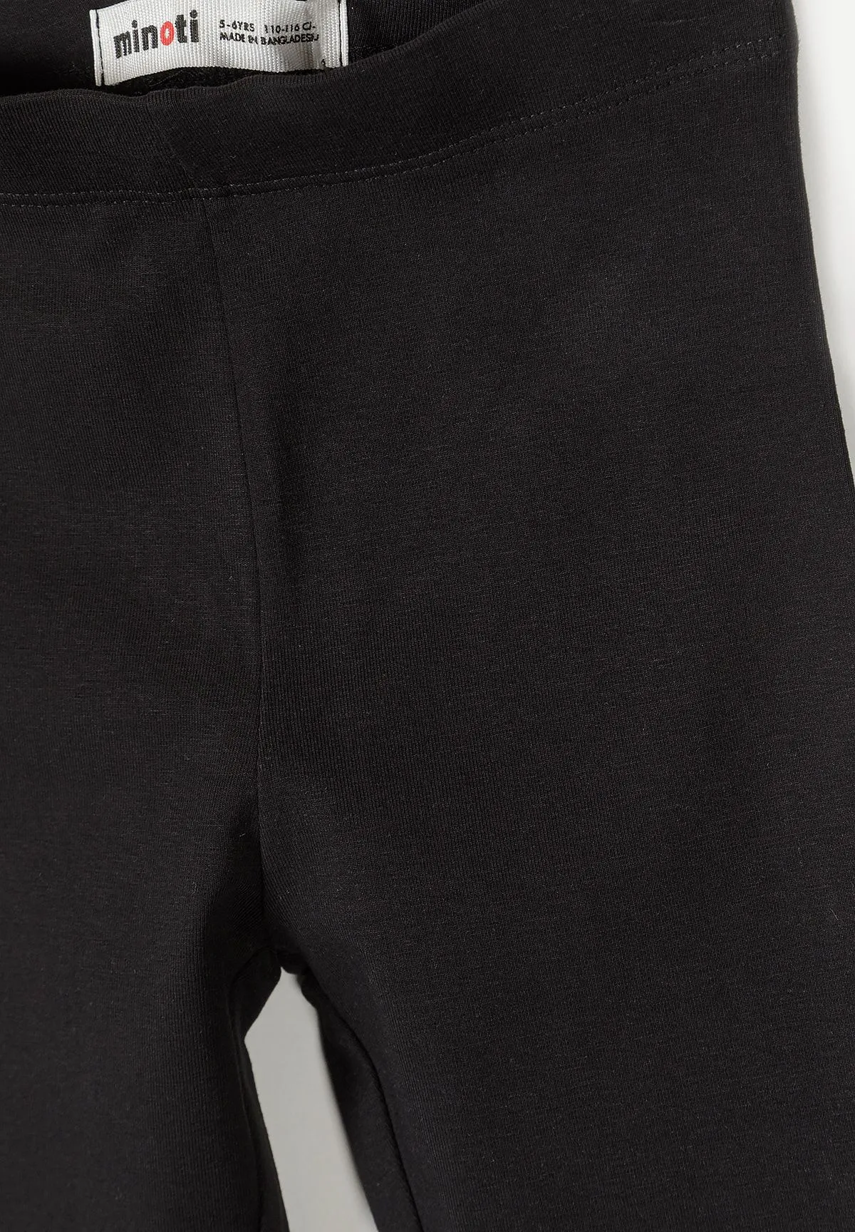 Minoti 44855 leggings 5-pak sort bomuld