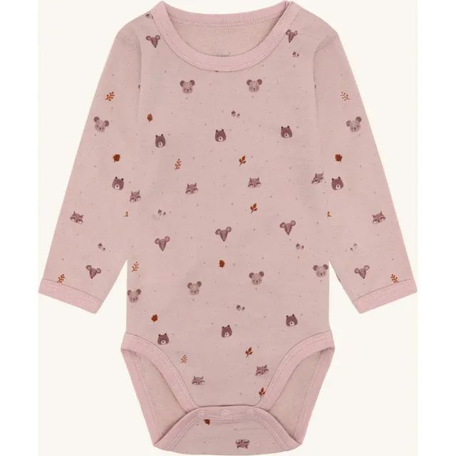 Hust & Claire Baloo Forest bodystocking Dusty Rose uld bambus