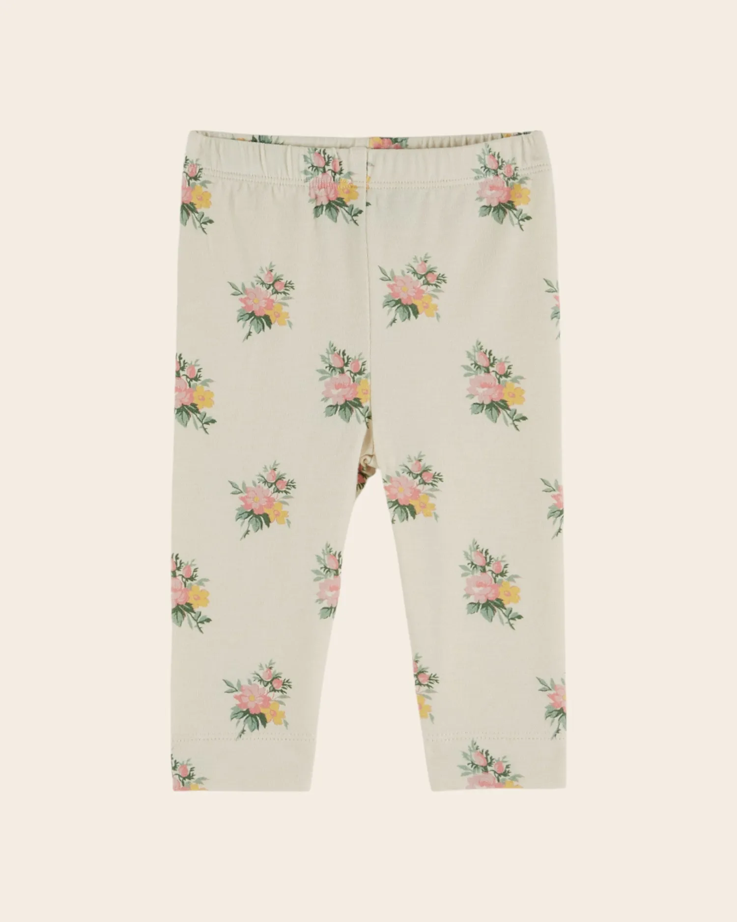Emile et Ida Fleuri leggings ecru blomstret
