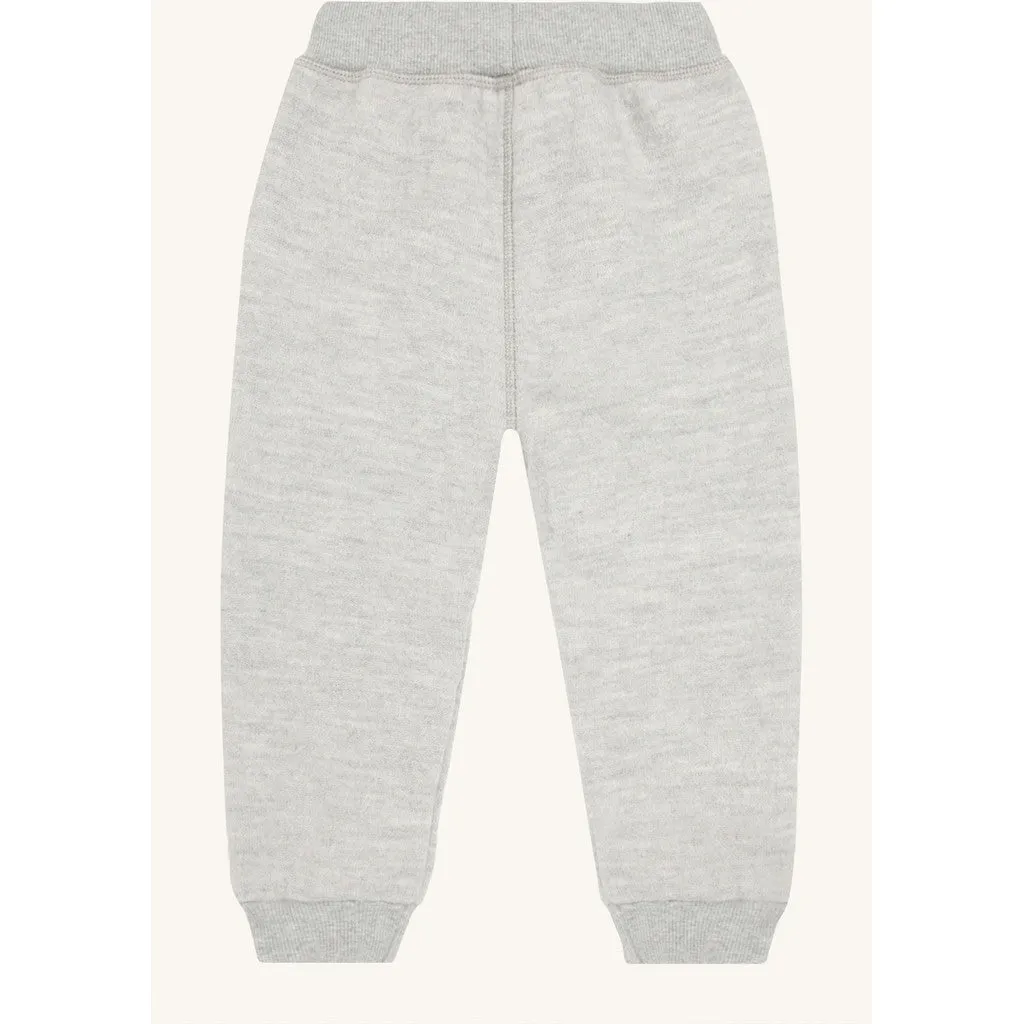 Hust & Claire Gia Boiled Wool joggingbukser Light Grey uld
