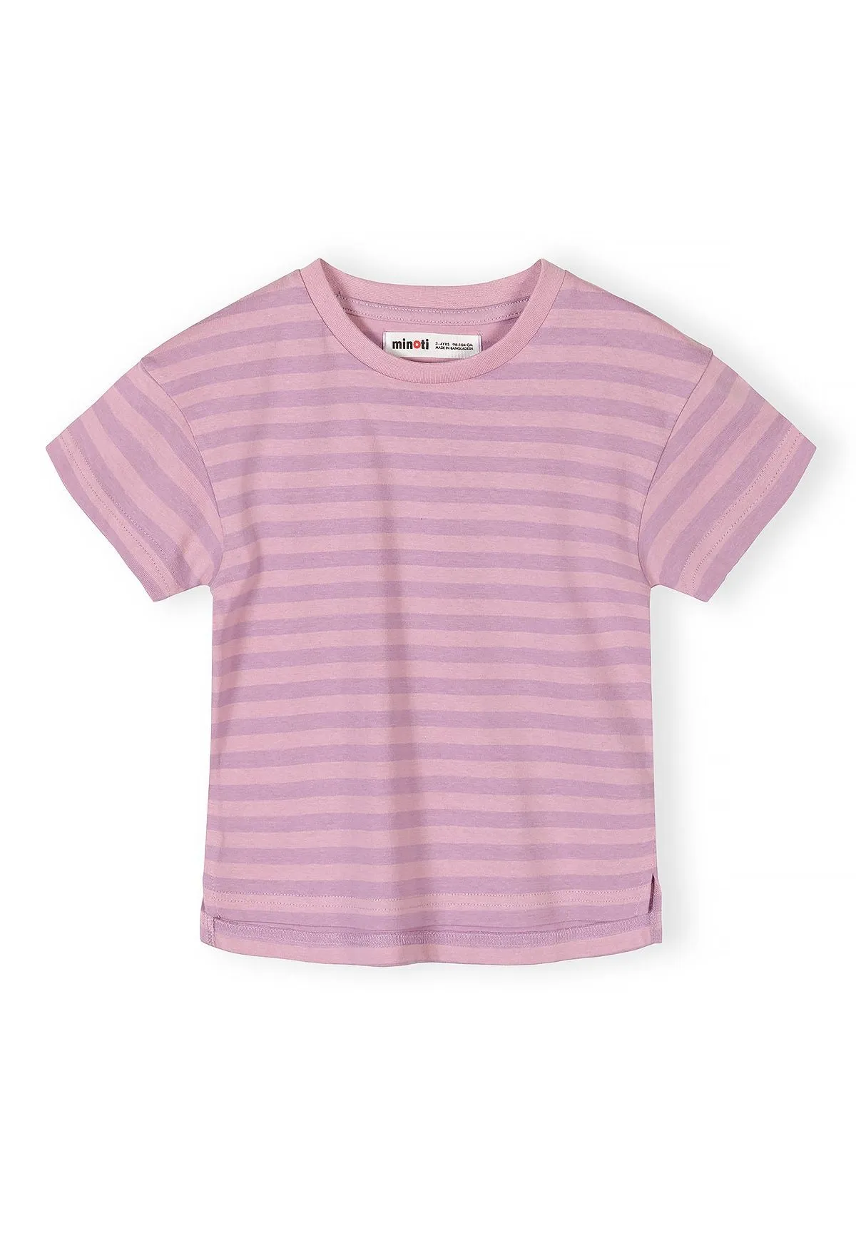 Minoti 44812 t-shirts til piger 5-pak lilla bomuld