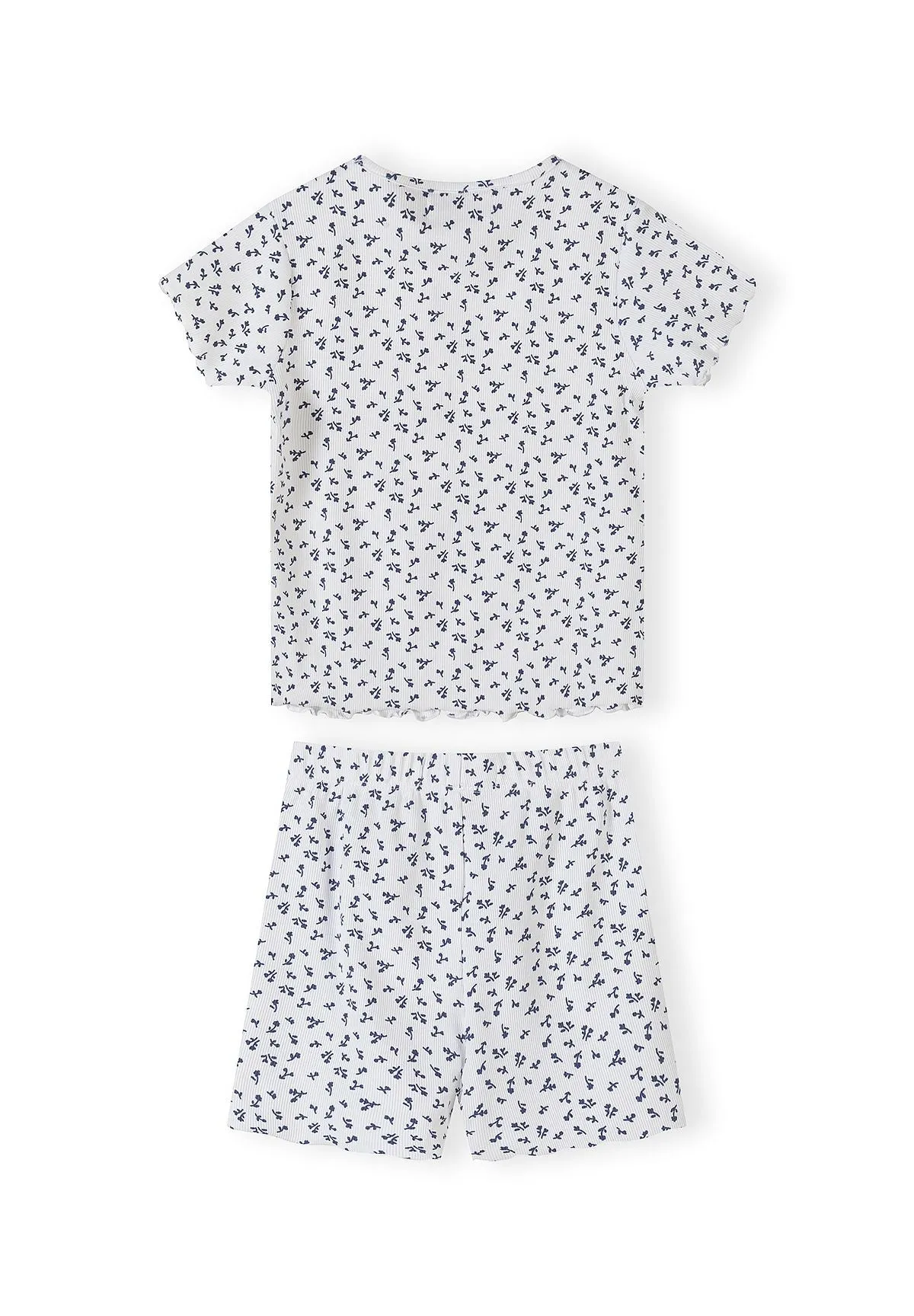 Minoti 44901 pyjamas til piger 2-pak bomuld rib