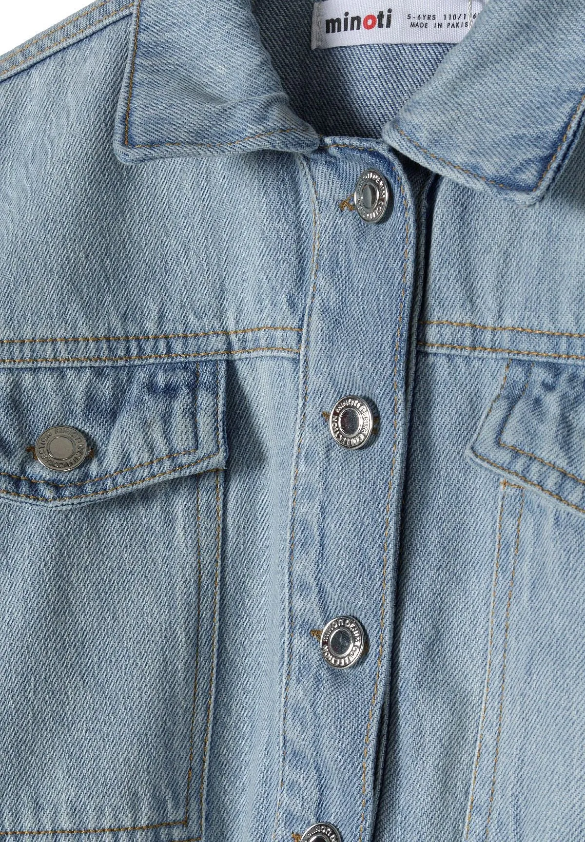 Minoti 42711 Denimjakke Lyseblå til Piger